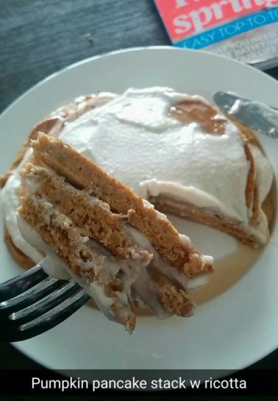 Protein Pumpkin Pancakes